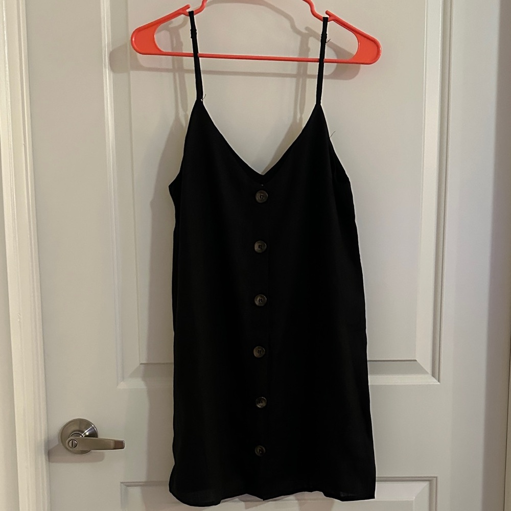 NWT- Olivaceous Linen Button-Front Dress